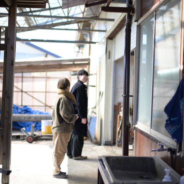 静岡県掛川市 カネタ織物さんへ